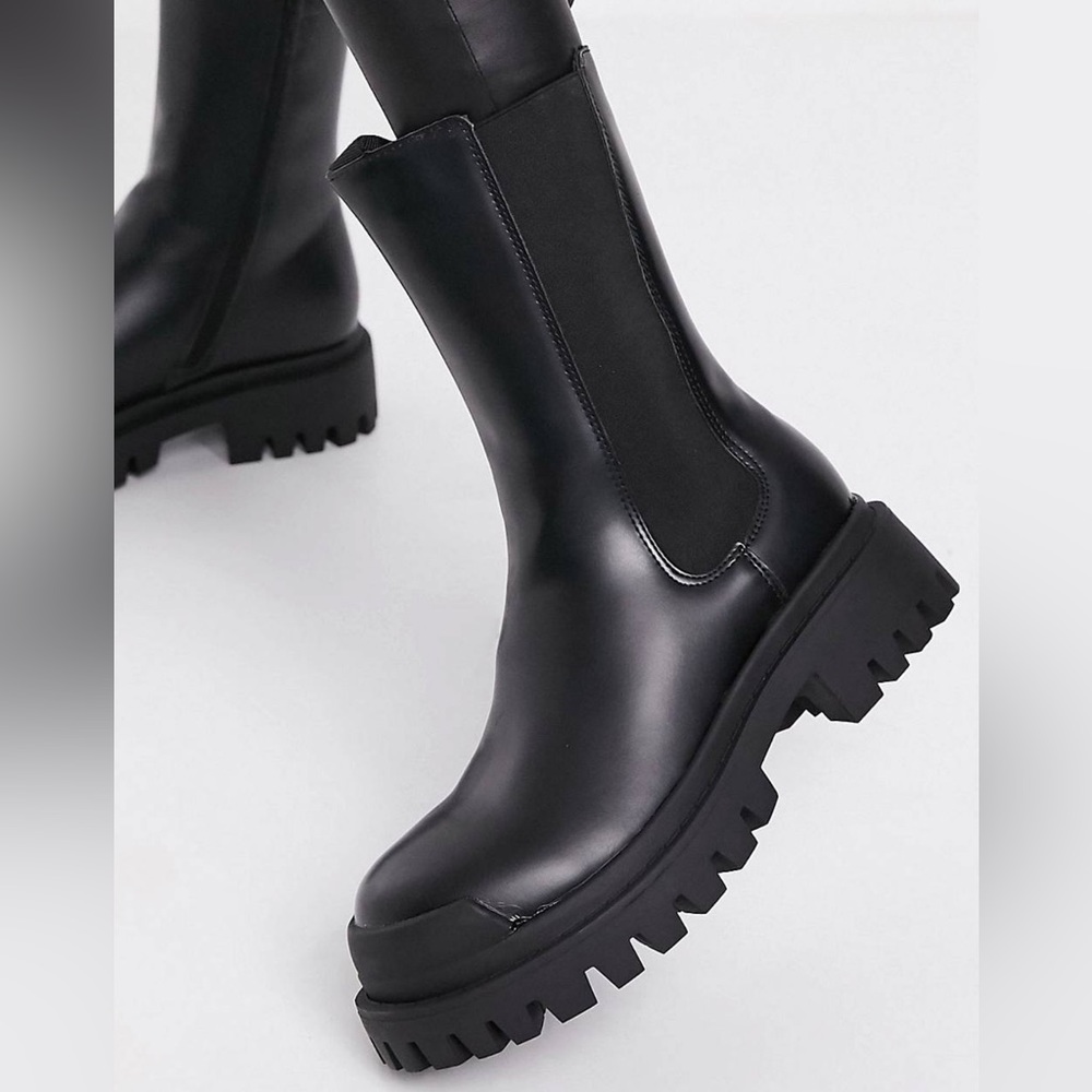 Missguided Chubky ankle boot - black